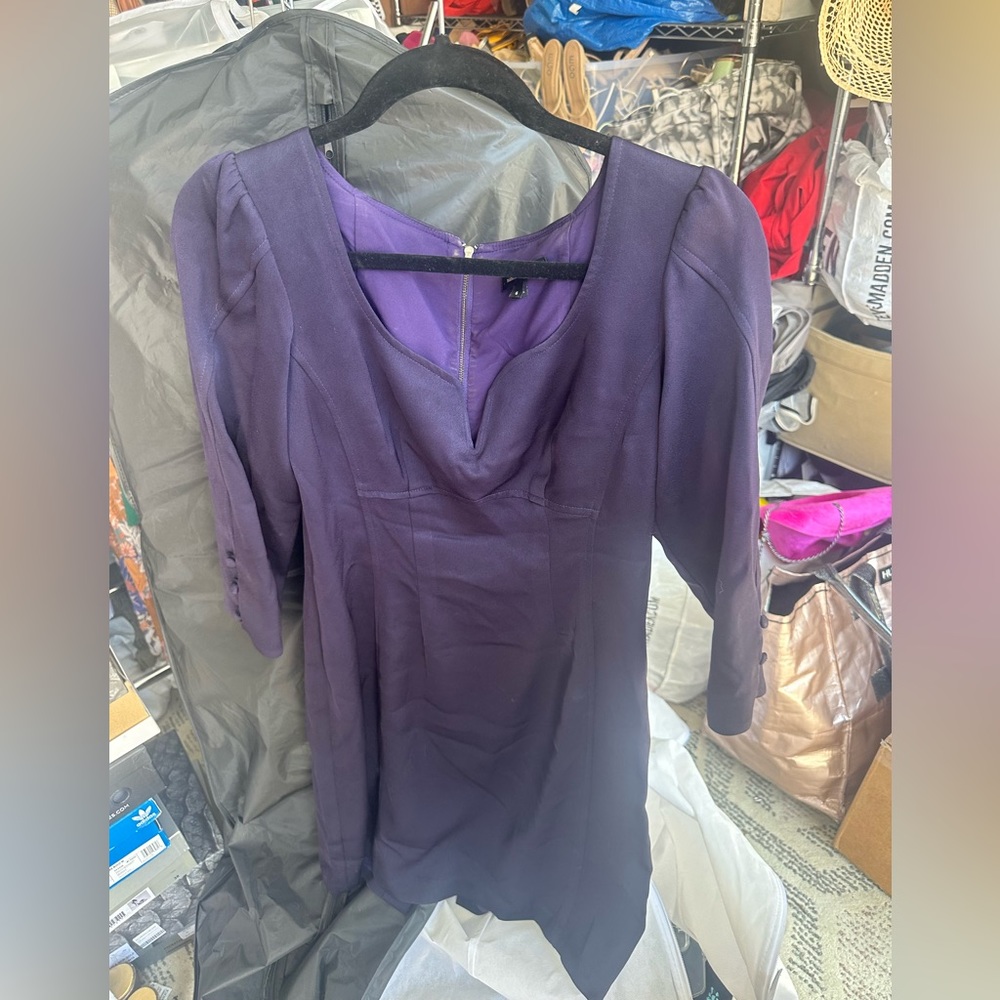Purple mini dress